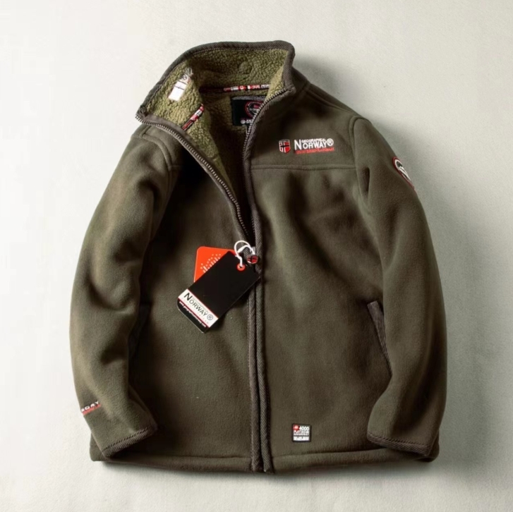 秋冬新品◆ジャンバー メンズ裏ボア防寒防風ブルゾンマウンテンパーカー フリースジャケットアウター個性アウトドア グレーM_画像2