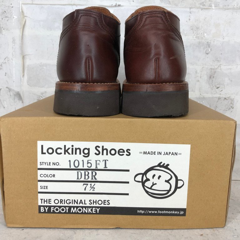 Locking Shoes ロッキンシューズ by フットモンキー 箱有 1015FT オックスフォード シューズ SIZE: 7.5 25.5cm DBR MH632025022175