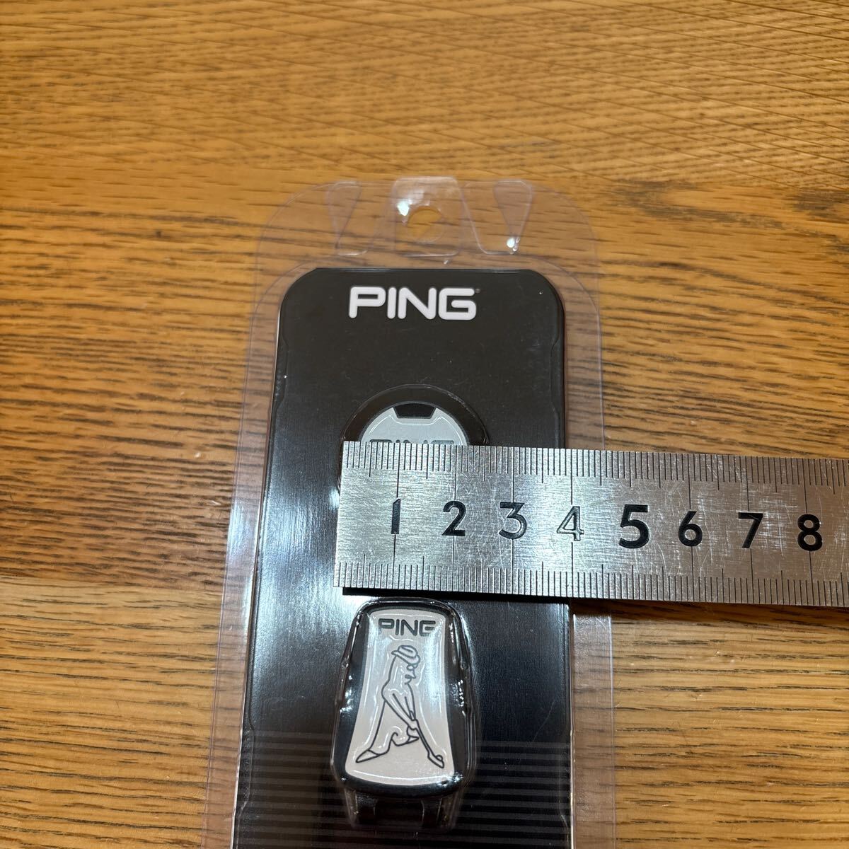 Ping ゴルフボールマーカー　クリップマーカー　ホワイト×ブラック　未使用品　送料込