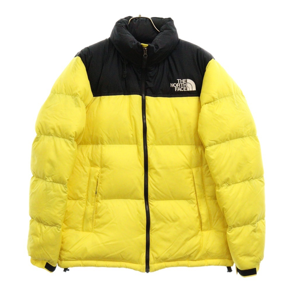 THE NORTH FACE ザノースフェイス NUPTSE JACKET ヌプシ ジップアップ フーデッド ダウンジャケット イエロー ND91841