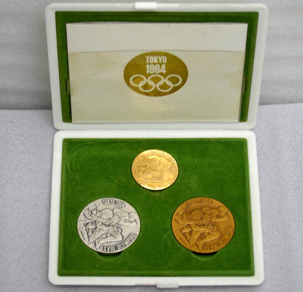 1964年 東京オリンピック記念 金銀銅メダル 3枚セット 金メダル 1964年 東京オリンピック記念 金銀銅メダル 3枚セット 金メダル