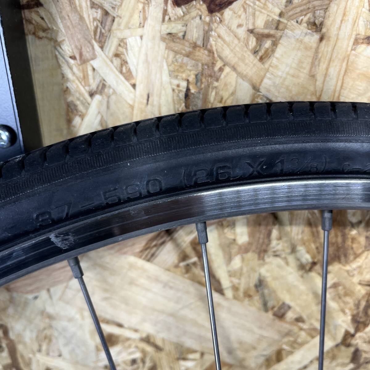 【H】パナソニック リチウム ビビ DX 品番 BE-END63T END63 電動アシスト自転車用 前輪 ホイール 25021336_画像5