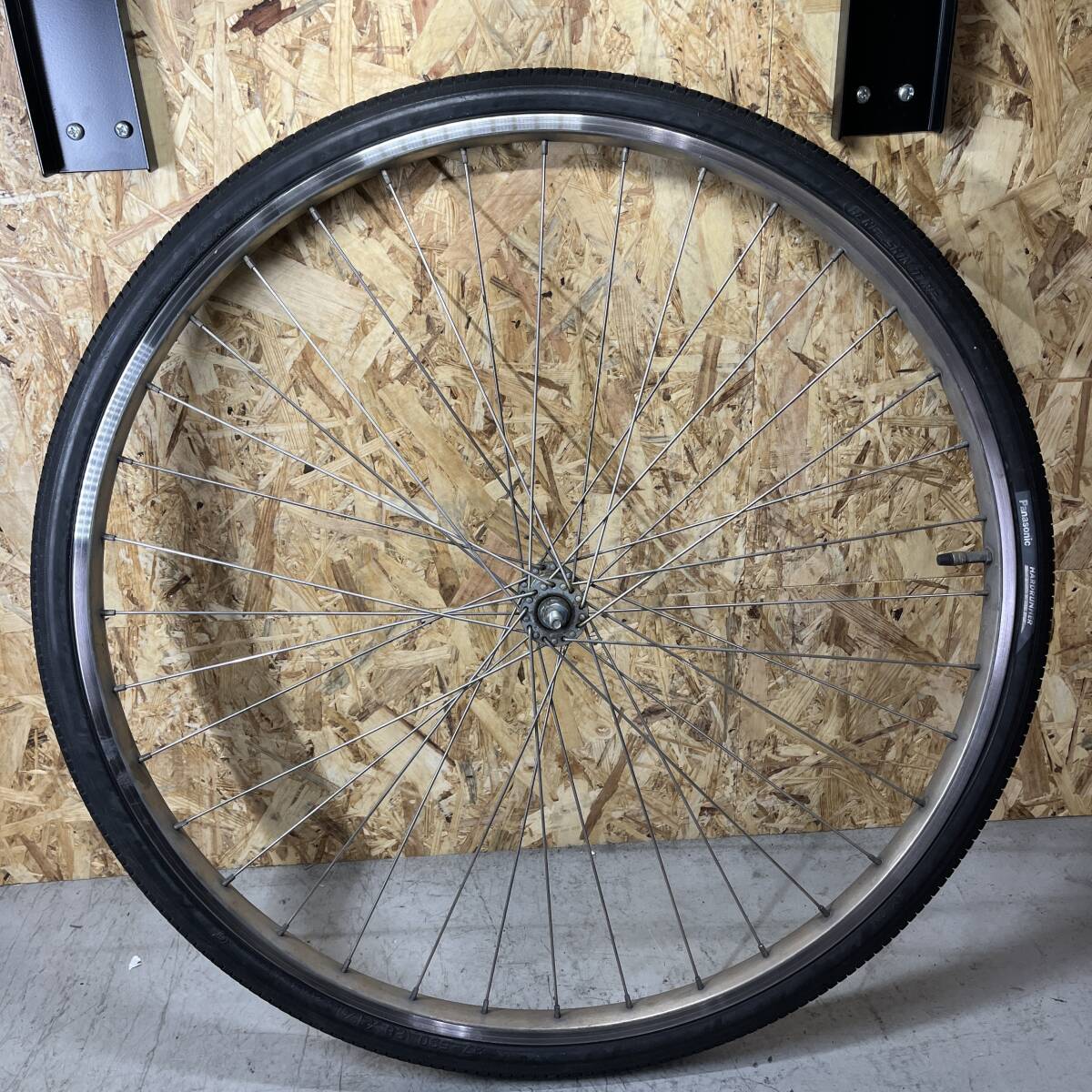 【H】パナソニック リチウム ビビ DX 品番 BE-END63T END63 電動アシスト自転車用 前輪 ホイール 25021336_画像2