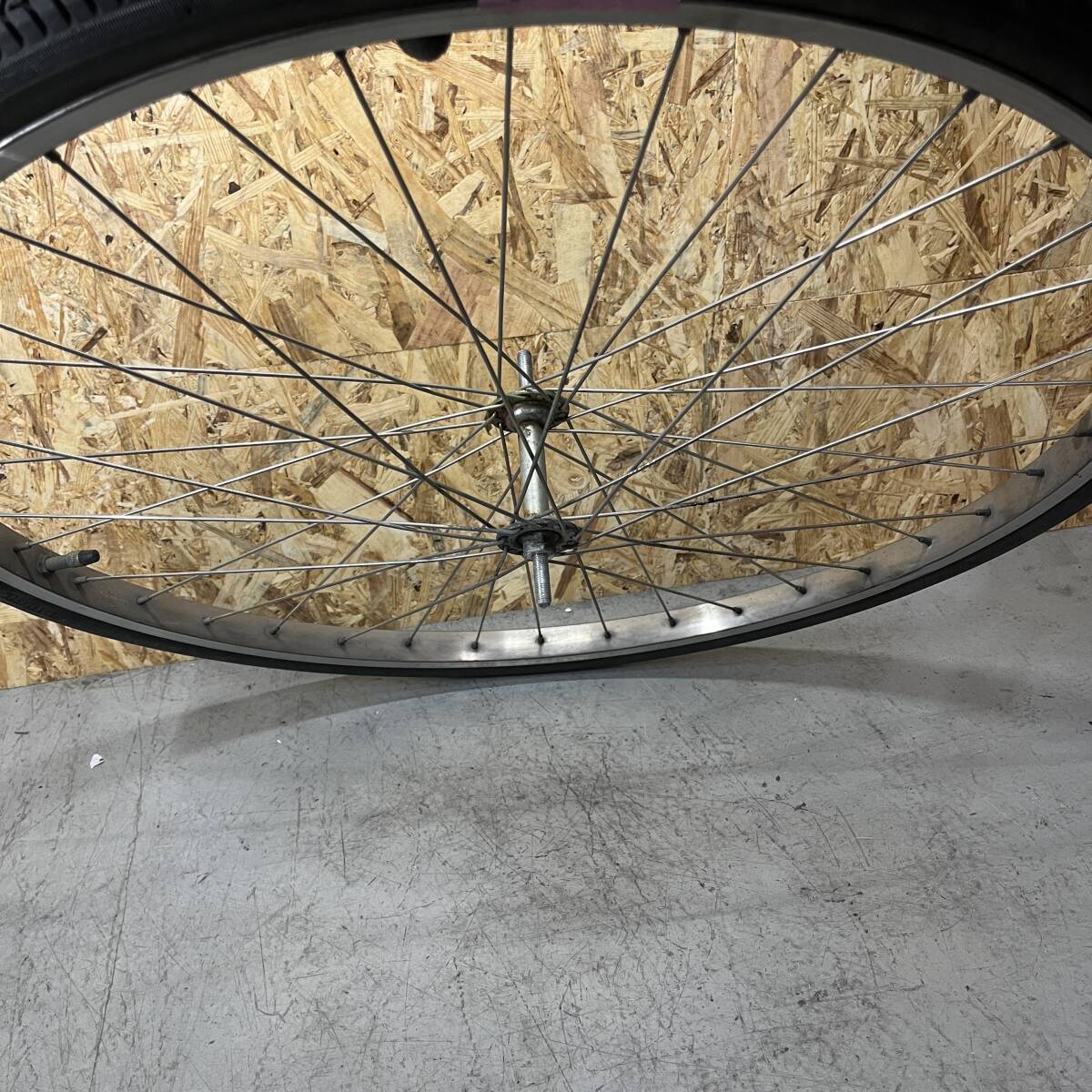 【H】パナソニック リチウム ビビ DX 品番 BE-END63T END63 電動アシスト自転車用 前輪 ホイール 25021336_画像3