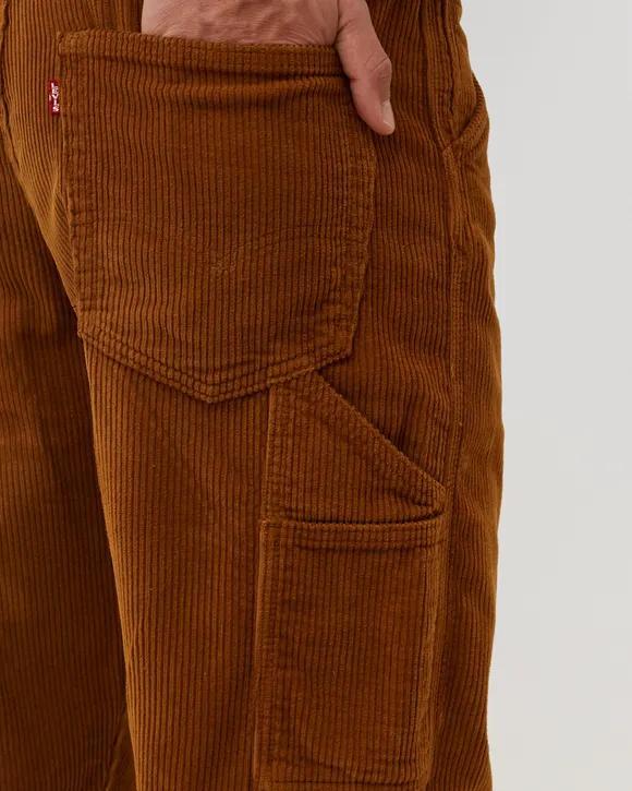 リーバイス W38 568 ステイルーズ カーペンターパンツ ブラウン BIGE コーデュロイ ジッパーフライ ペインターパンツ カーゴ 55849-0031_画像8