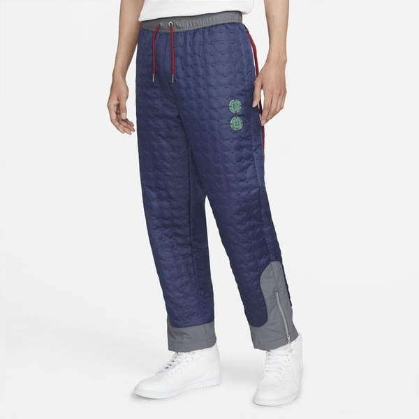 ナイキ L ジョーダン クロット シンセティックフィル ウーブンジャケット パンツ 定価72050円 ネイビー グレー 中綿 JORDAN CLOT 上下_画像7