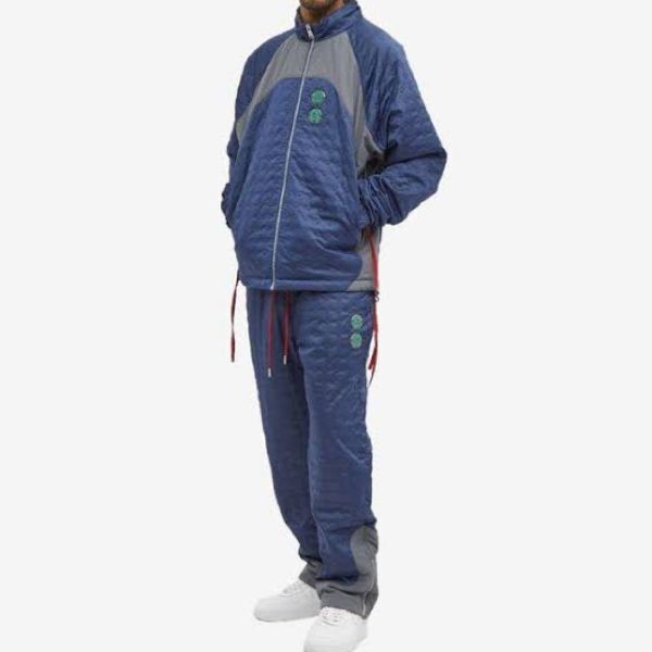 ナイキ XL ジョーダン クロット シンセティックフィル ウーブンジャケット パンツ 定価72050円 ネイビー グレー 中綿 JORDAN CLOT 上下_画像1