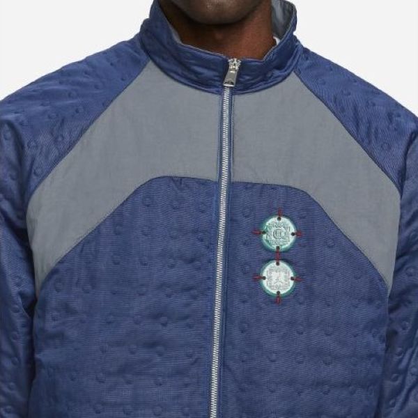 ナイキ XL ジョーダン クロット シンセティックフィル ウーブンジャケット パンツ 定価72050円 ネイビー グレー 中綿 JORDAN CLOT 上下_画像3