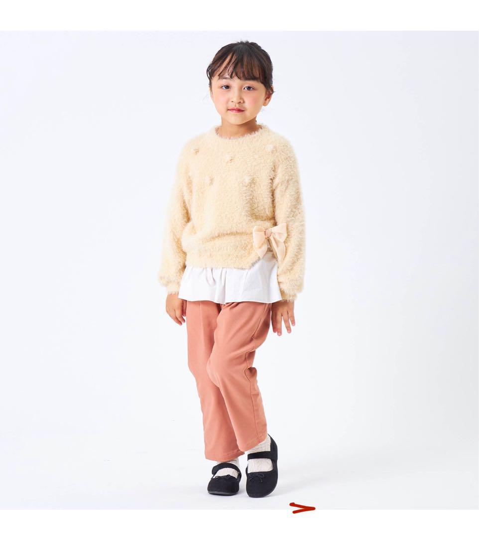 【新品】Seraph セラフ レイヤードデザインふわふわニットセーター 95_画像4