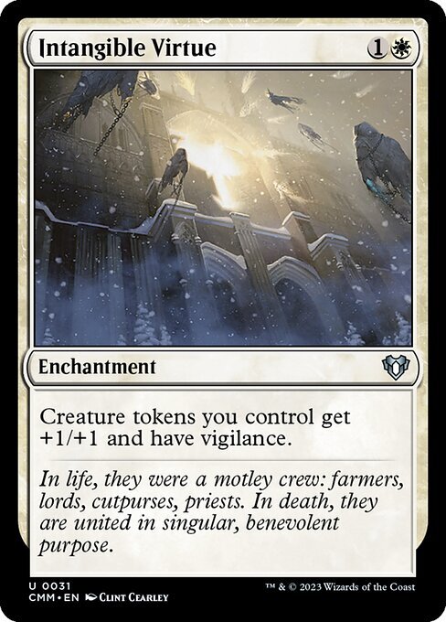 MTG # белый / английская версия # { нет форма. прекрасный добродетель /Intangible Virtue}*FOIL*. показатель человек тормозные колодки zCMM