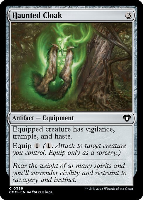 MTG ■無/英語版■ 《憑依の外套/Haunted Cloak》★FOIL★ 統(tǒng)率者マスターズ CMM