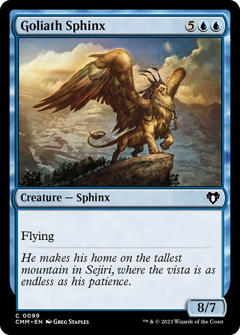 MTG # синий / английская версия # { большой . человек. s ласты ks/Goliath Sphinx}. показатель человек тормозные колодки zCMM