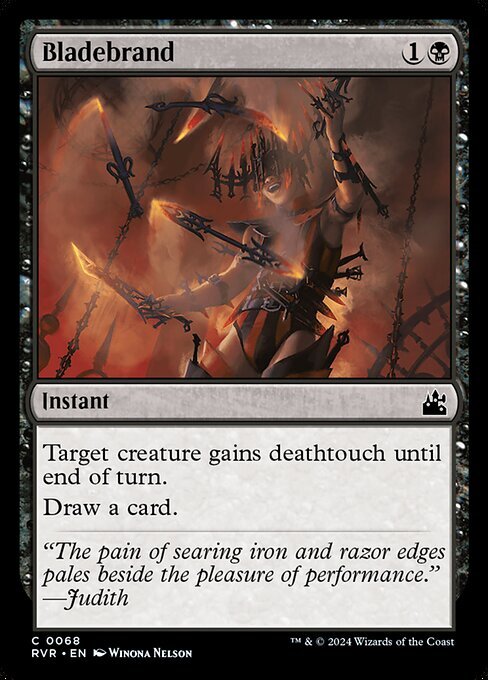 MTG ■黒/英語版■ 《焼印刃/Bladebrand》★FOIL★ ラヴニカ リマスター RVR