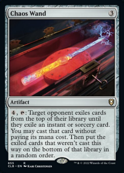 MTG # нет / английская версия # {... one do/Chaos Wand}. показатель человек rejenz: bar da-z торцевая дверь. битва .CLB