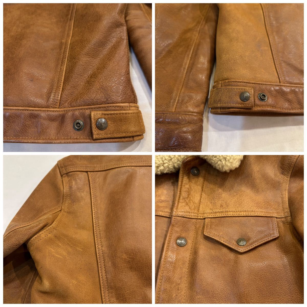 Schott 545 Leather Trucker Jacket ショット レザー トラッカー Schott 545 Leather Trucker Jacket ショット レザー トラッカー