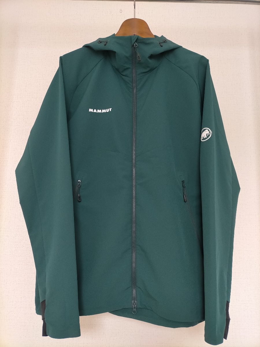 美品 MAMMUT Macun SO Hooded Jacket マムート マクン ソフトシェル フーデット ジャケット ASIA-XL 1011-00791