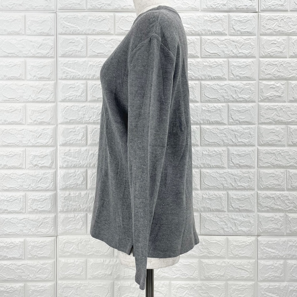 【A3260】ZARA ザラ Tシャツ トップス レディース 長袖 グレー カジュアル シンプル おしゃれ 春秋 Sサイズ_画像5
