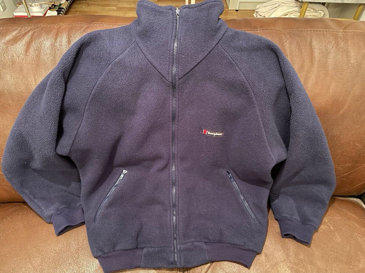 【美品】80s berghaus バーグハウス フリース ジャケット イギリス製 Lサイズ