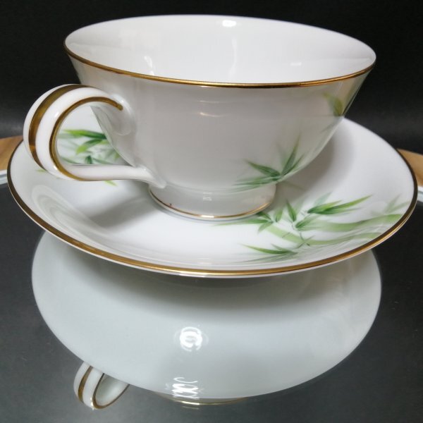 新品未使用◇自宅保管 ノリタケ 金彩竹図 カップ＆ソーサー NORITAKE_画像4