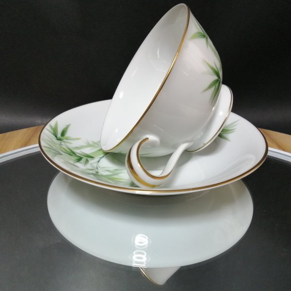 新品未使用◇自宅保管 ノリタケ 金彩竹図 カップ＆ソーサー NORITAKE_画像6
