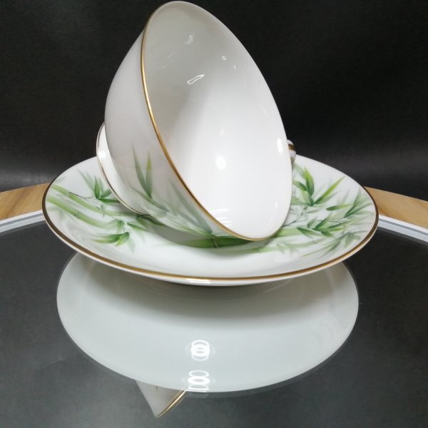 新品未使用◇自宅保管 ノリタケ 金彩竹図 カップ＆ソーサー NORITAKE_画像9