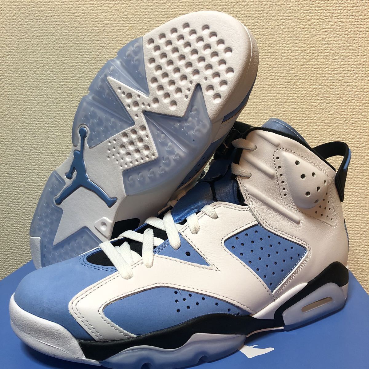 新品 黒タグ NIKE AIR JORDAN 6 RETRO CT8529-410 UNC ナイキ エアジョーダン レトロ 6 26.5cm GR8 当選 nike airj ordan 6 retro