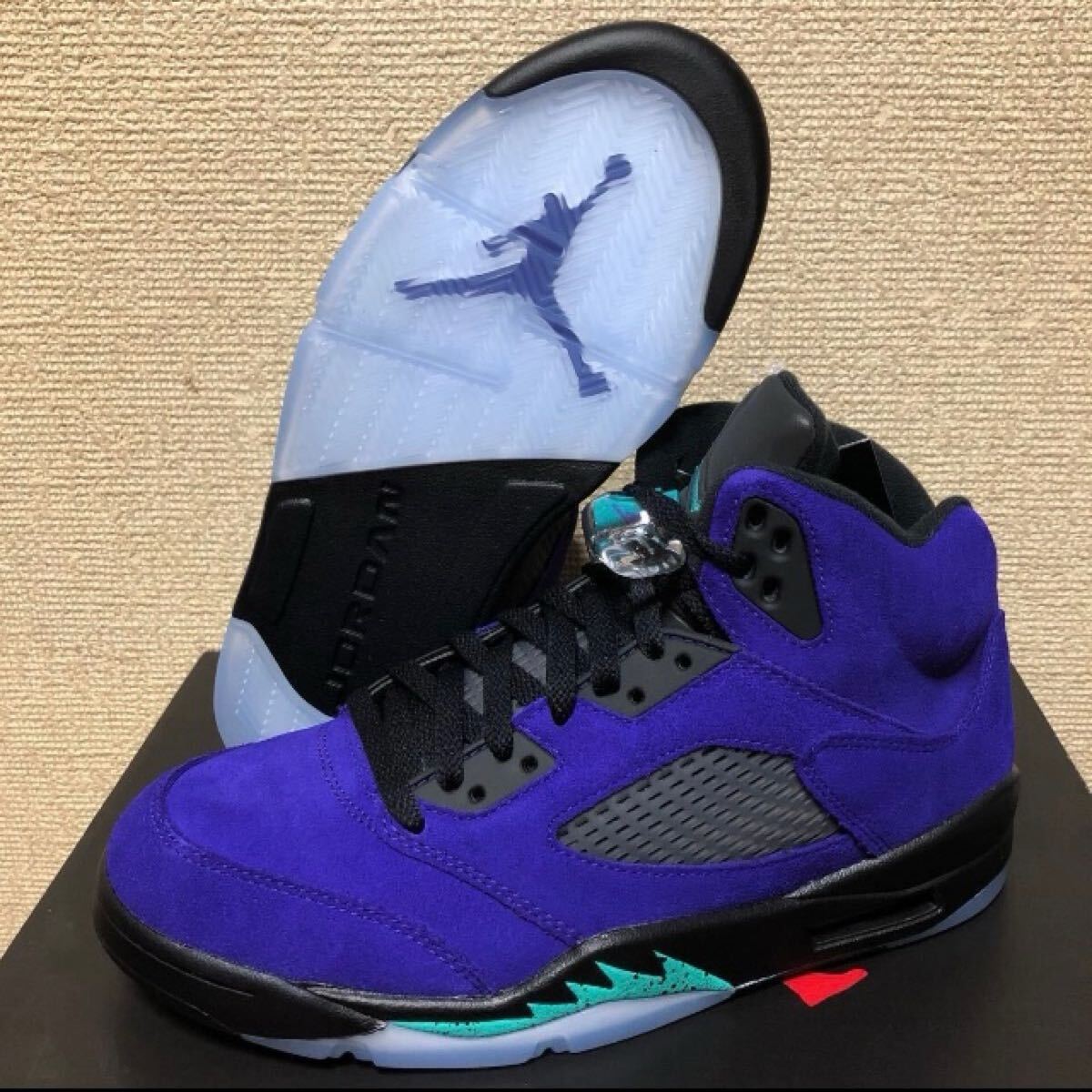 新品 未使用 NIKE AIR JORDAN 5 RETRO ナイキ エアジョーダン5 air jordan 5 パープル グレープ purple grape 26.5cm 136027-500 2020年