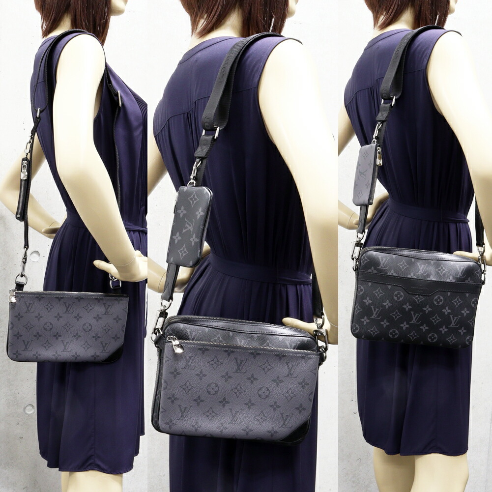 ルイヴィトン ショルダーバッグ モノグラム エクリプス トリオメッセンジャー 2WAY 3WAY M69443_画像2