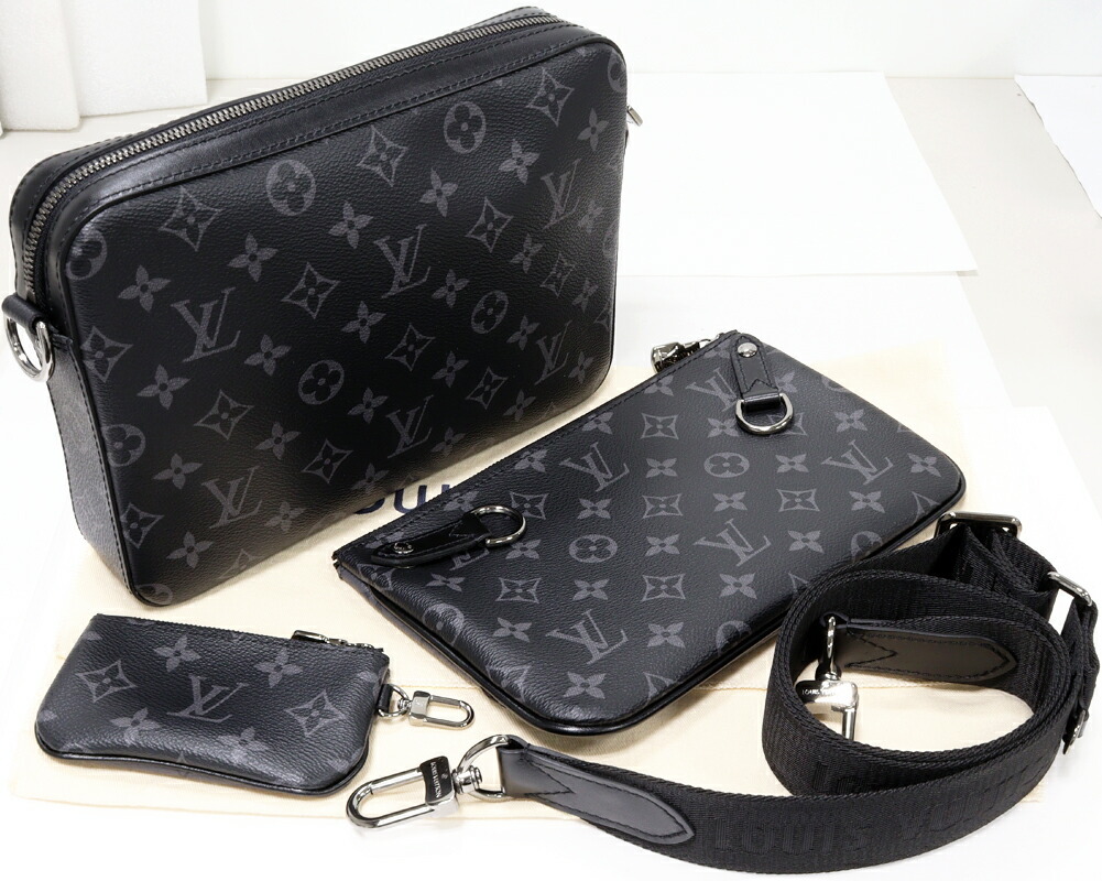 ルイヴィトン ショルダーバッグ モノグラム エクリプス トリオメッセンジャー 2WAY 3WAY M69443_画像3