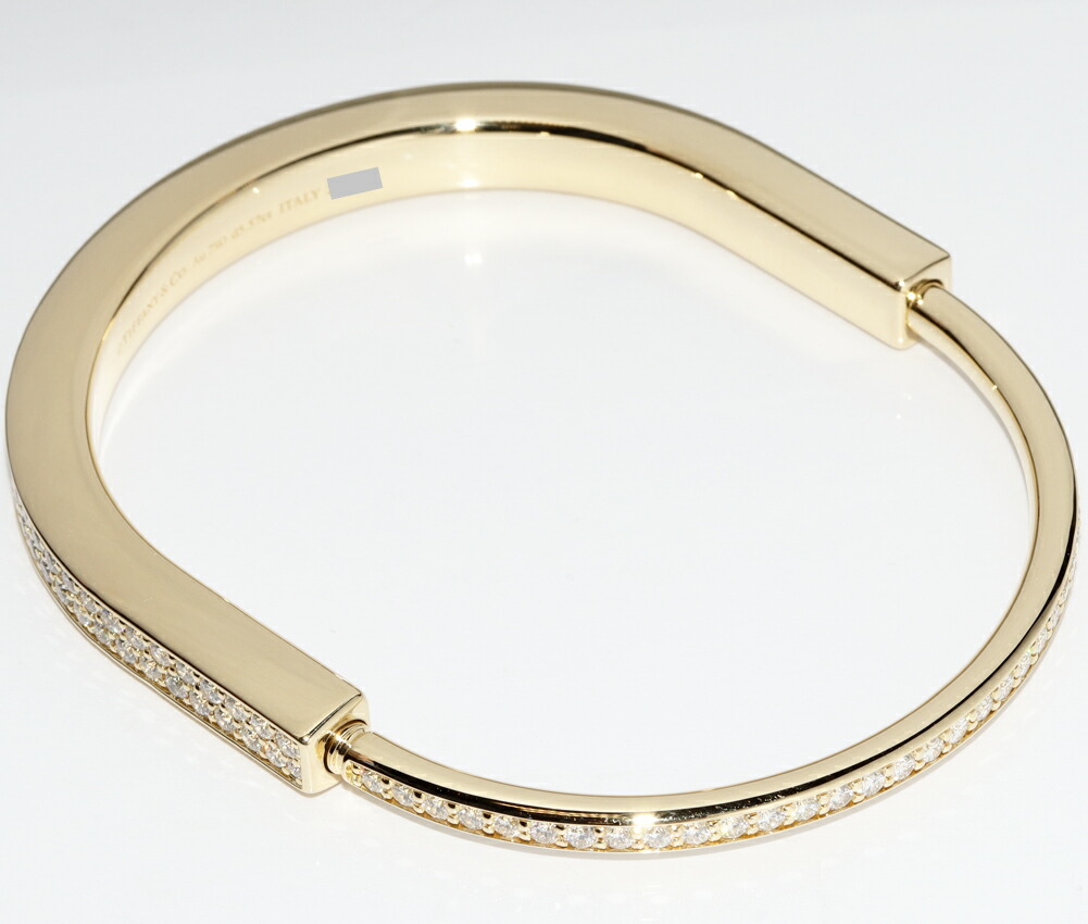 ティファニー ブレスレット K18YG ダイヤ5.57ct ロック ブレスレット エクストララージ フルパヴェダイヤ