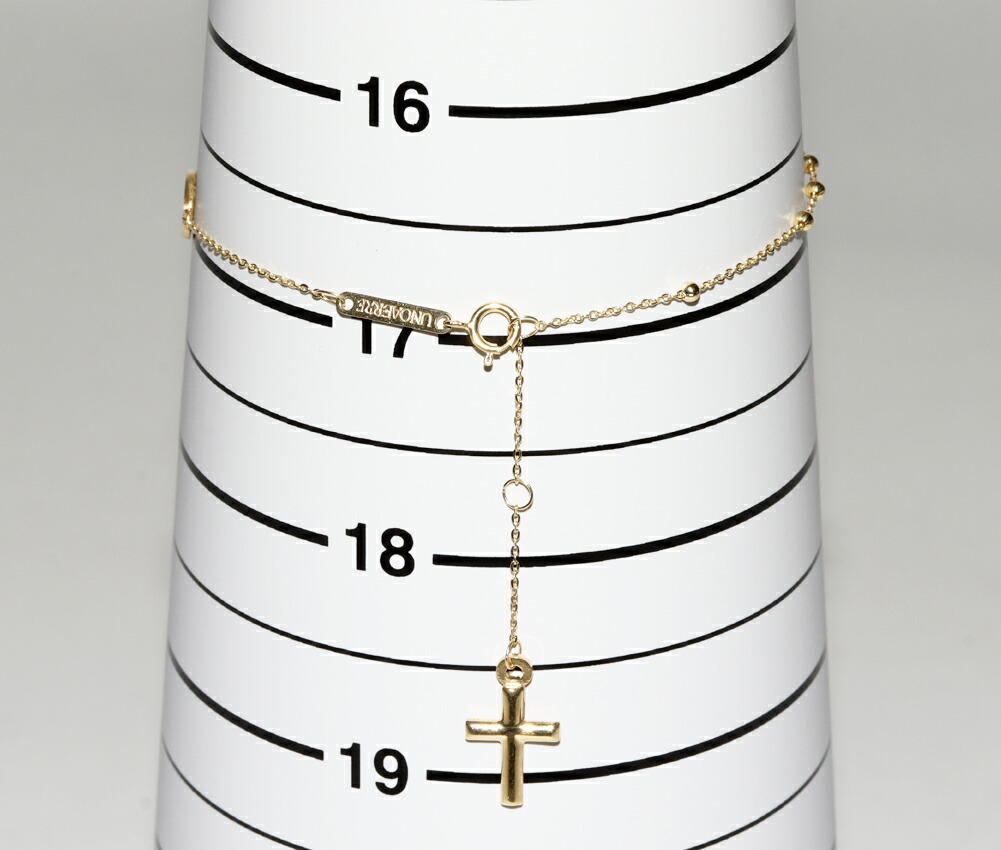 ウノアエレ ブレスレット K18YG マリア クロス_画像2