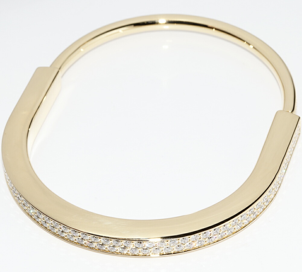 ティファニー ブレスレット K18YG ダイヤ5.57ct ロック ブレスレット エクストララージ フルパヴェダイヤ