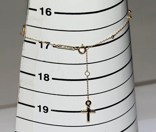 ウノアエレ ブレスレット K18YG マリア クロス