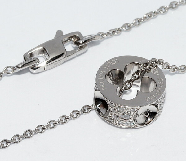 Louis Vuitton подвеска колье K18WGpave diamond 36P(0.30ct) хлеб Dante . вентилятор план to подвеска колье Q93127
