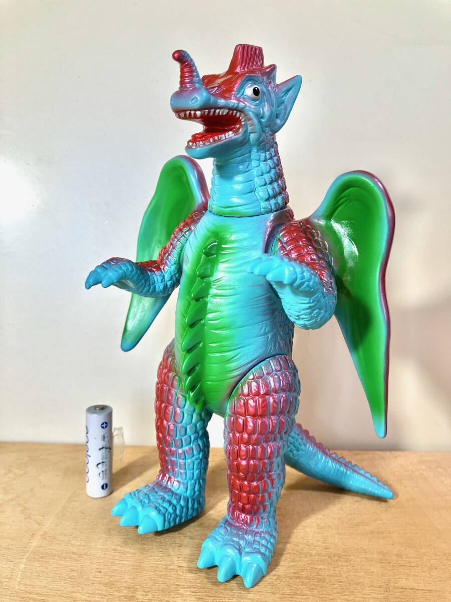 カメレキング ブルマァク色 水色に黄緑とメタル赤 塗装品 カメレキング ブルマァク色 水色に黄緑とメタル赤 塗装品