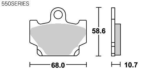 キタコ KITACO SBSブレーキパッド 550HF 777-0550000