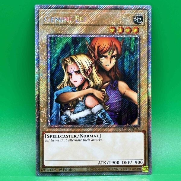 同梱発送可】遊戯王 英語 ヂェミナイ・エルフ RA03 プラチナ 同梱発送可】遊戯王 英語 ヂェミナイ・エルフ RA03 プラチナ