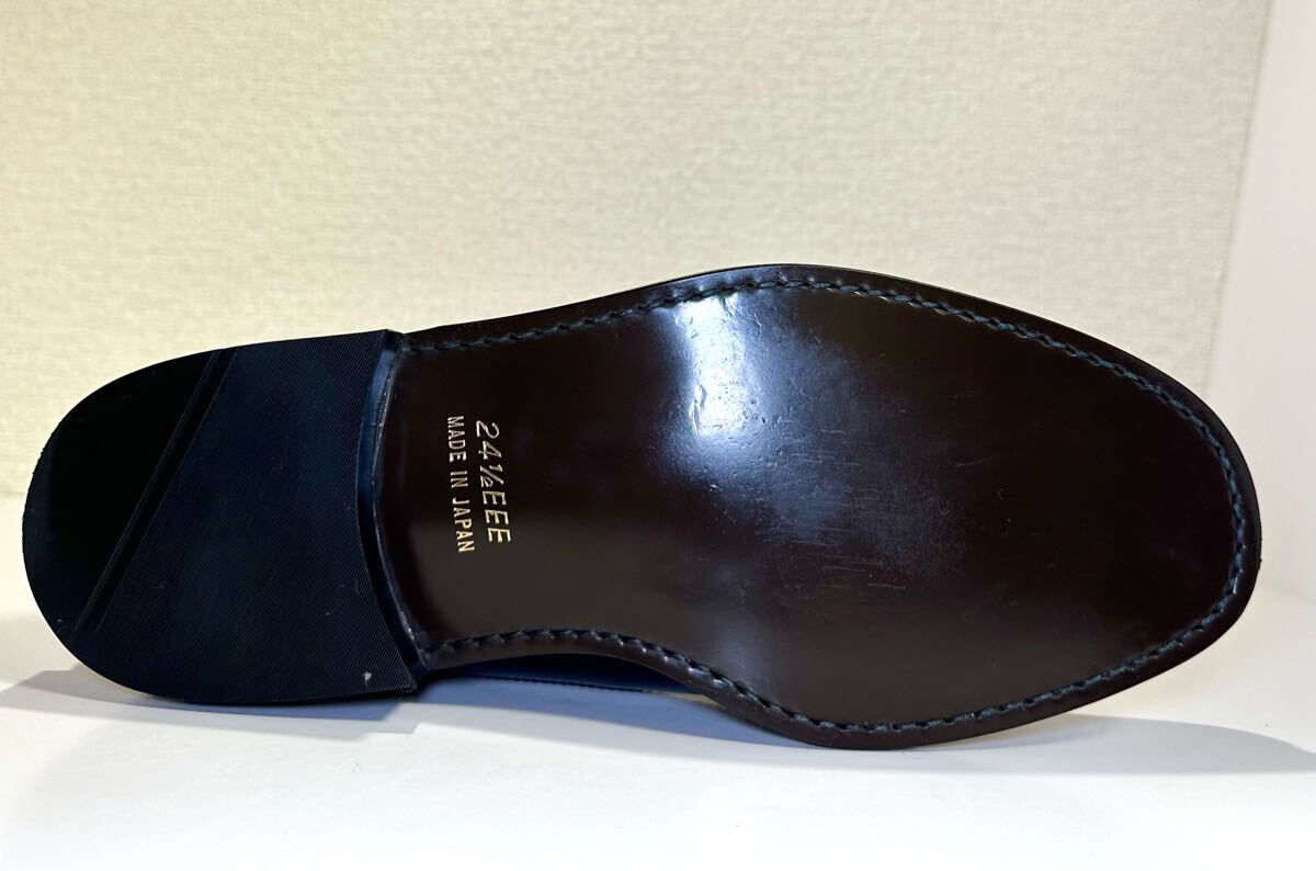 即決/美品/イトー靴店/1896/REGAL 制造24.5cm 相當(dāng) /メンズ/革靴/カジュアル/短靴/ブラック/本革/外羽根/フルブローグ/ビジネス