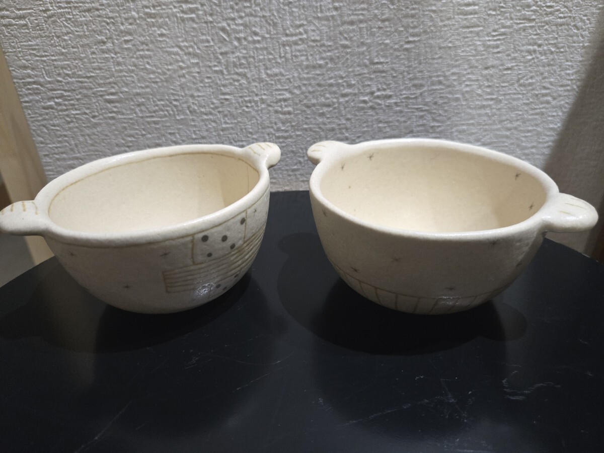 【新品未使用・再値下げ】穂屋工房　吉田千穂　陶器　輪花皿　深皿 穂屋工房 吉田千穂 お皿2枚セット - メルカリ