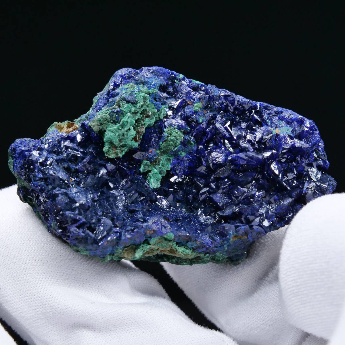 鉱物 標本 藍銅鉱 孔雀石 結晶 原石】中国 安徽省 アズライト 鉱物 標本 藍銅鉱 孔雀石 結晶 原石】中国 安徽省 アズライト