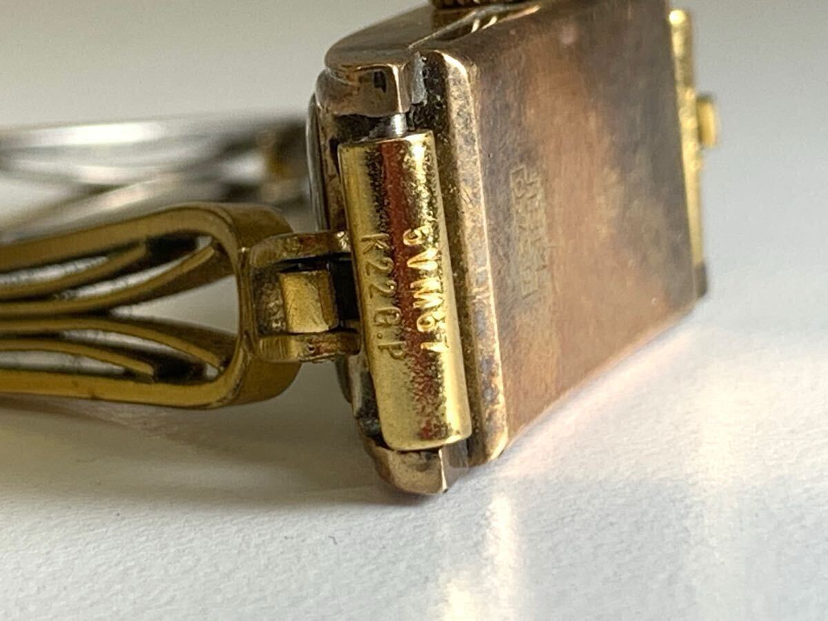 稼働品】DEN-RO デンロ 18K 0.750 金時計 GOLD 16.7g レディース 稼働品】DEN-RO デンロ 18K 0.750 金時計 GOLD 16.7g レディース