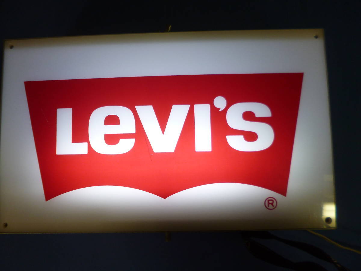 リーバイス 電光看板 電光“LEVI'S”文字 店頭販促用 非売品 希少品