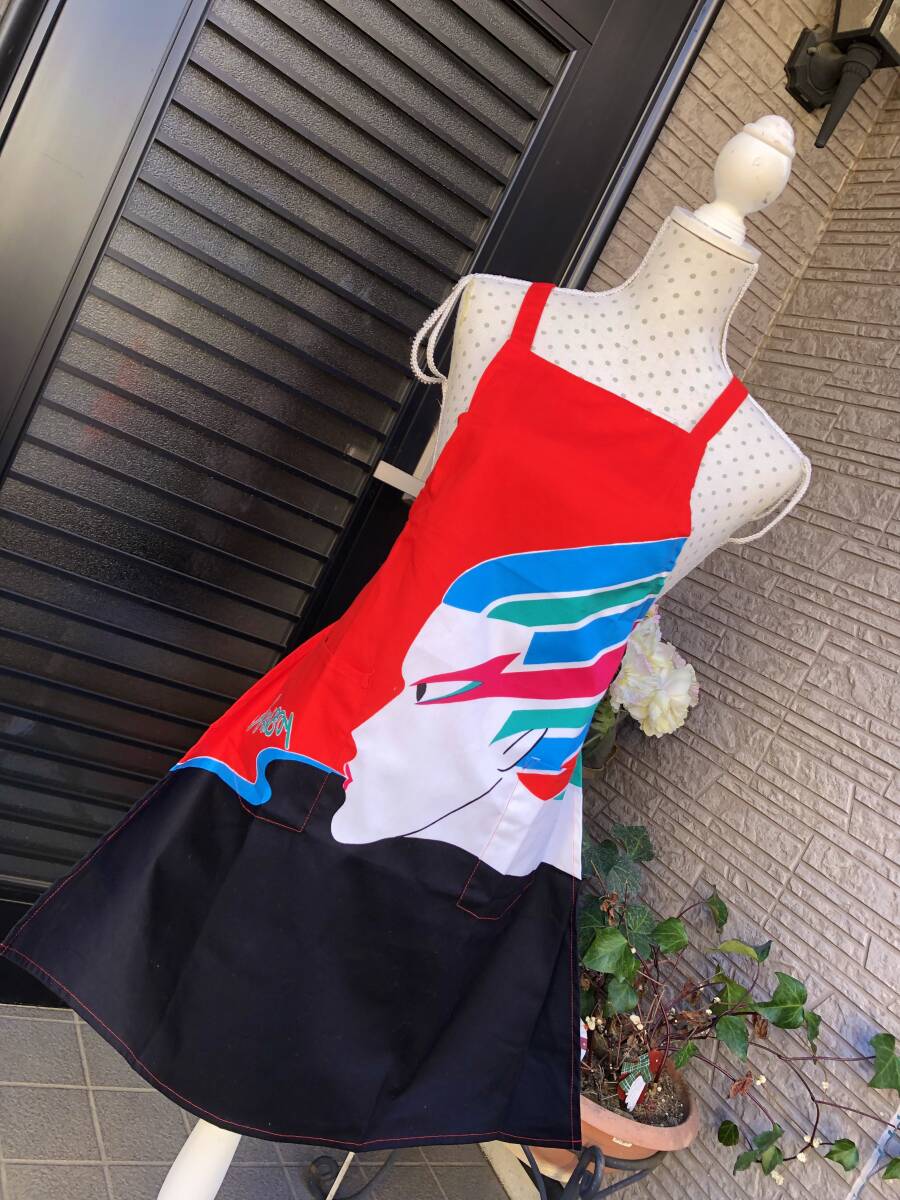 新品　山本寛斎　KANSAI　エプロン　昭和レトロ　90年代　當(dāng)時(shí)物　送料230円