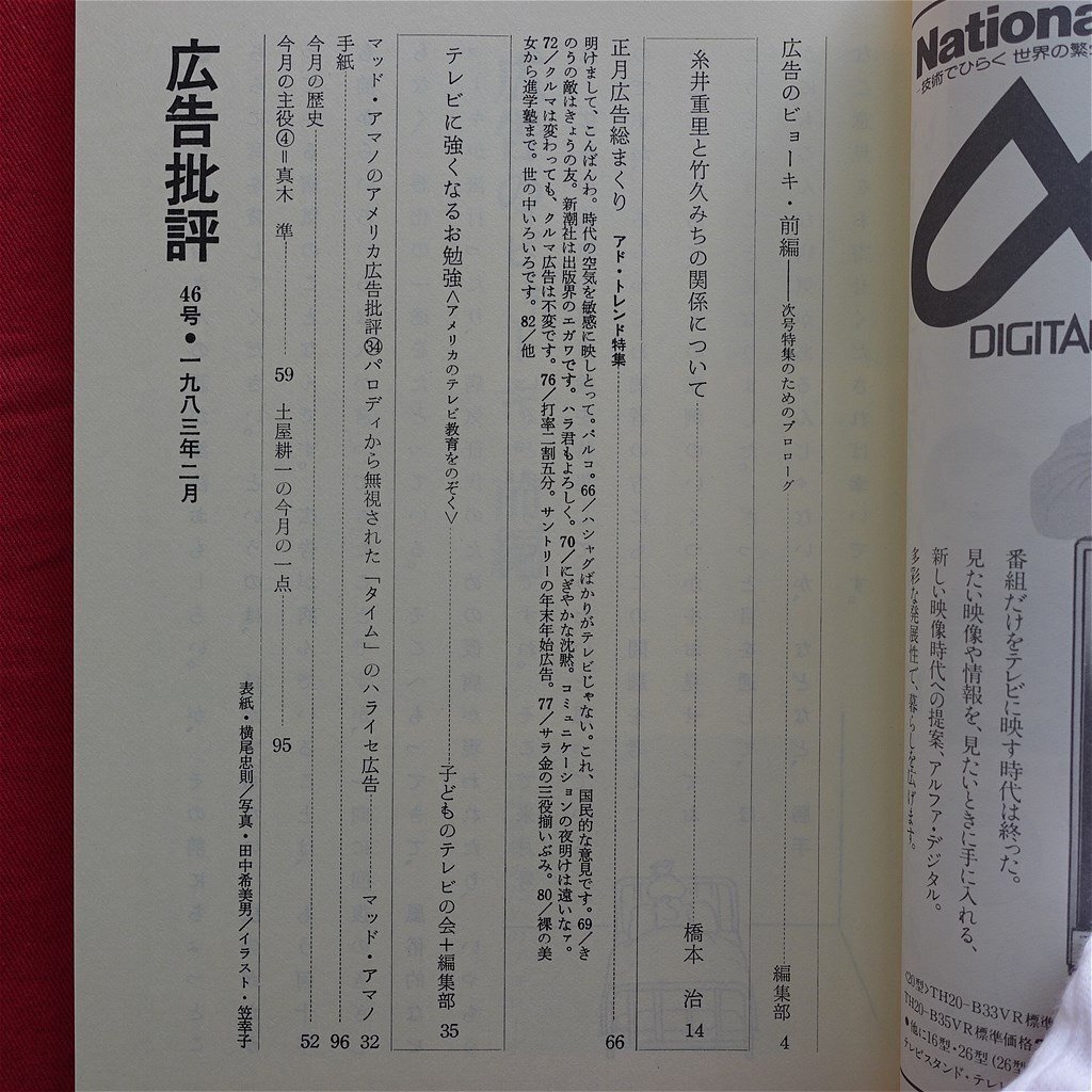 E03-083 広告批評 特集 ところで、写真は元気かな。82号19864