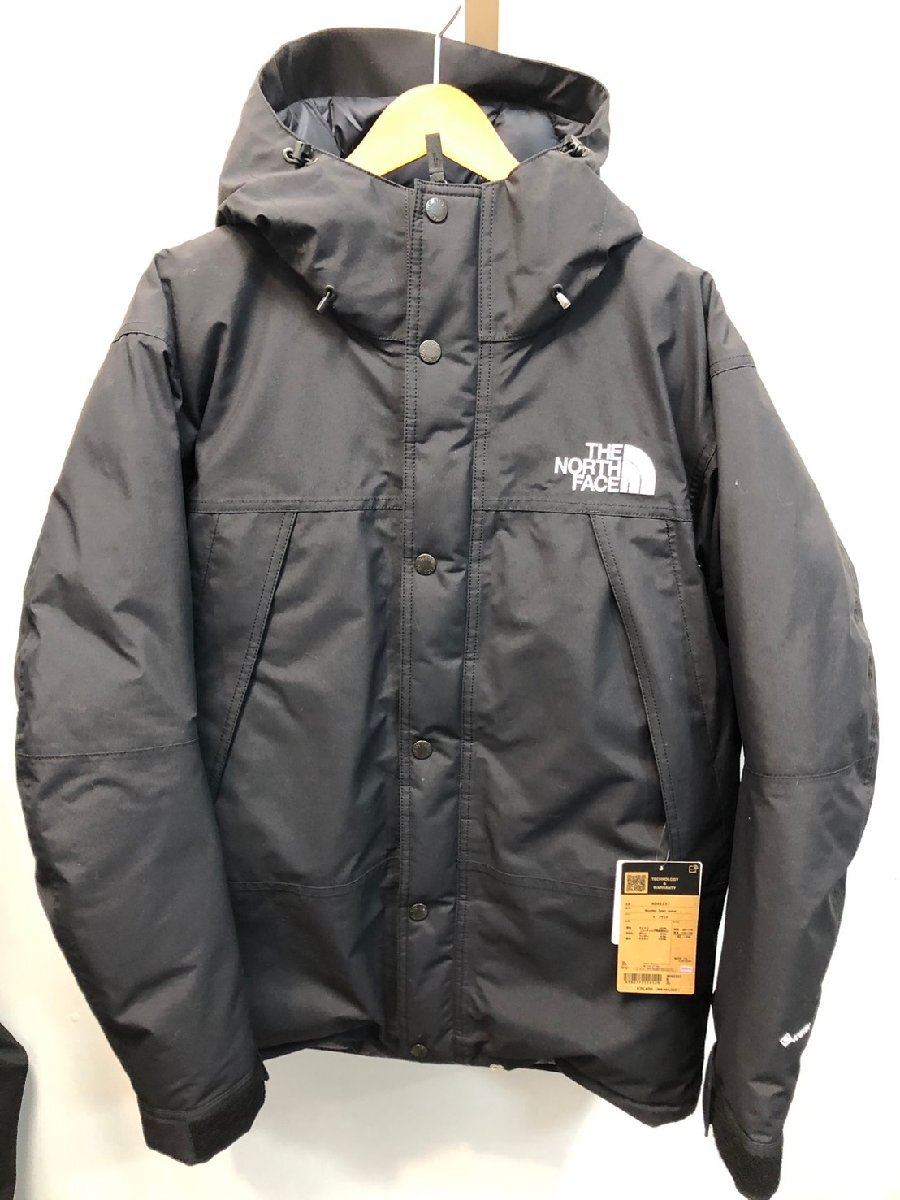 ◆未使用 タグ付き THE NORTH FACE ノースフェイス マウンテン ダウンジャケット XL 黒 PERTEX アウター ND92237◆15189★
