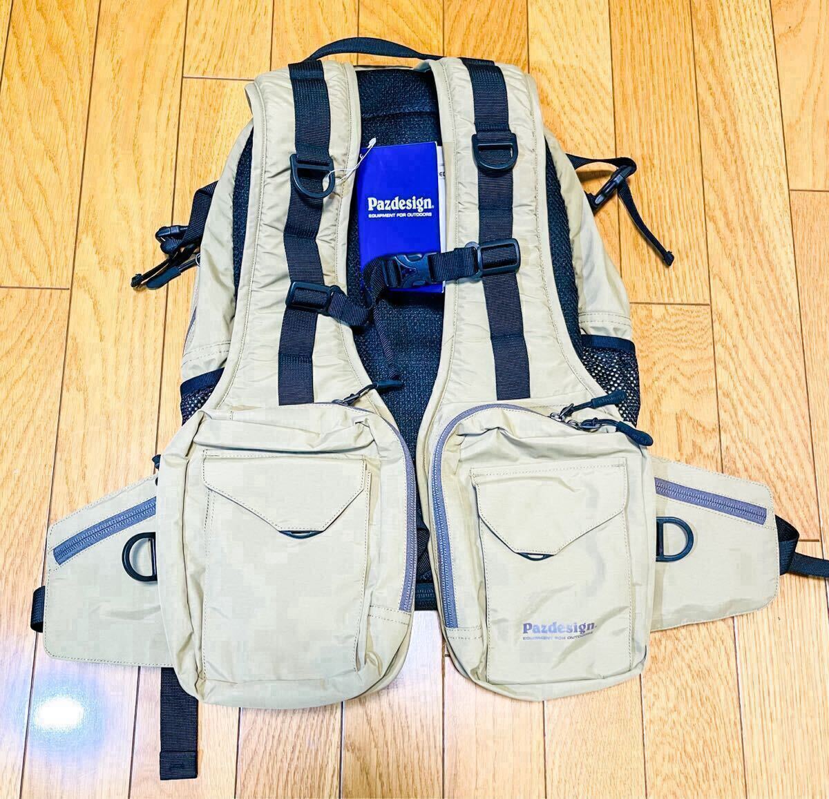 7350円 ☆新品・未使用☆ Pazdesign ACTIVE PACK VEST ZFV-035 7350円 ☆新品・未使用☆ Pazdesign ACTIVE PACK VEST ZFV-035