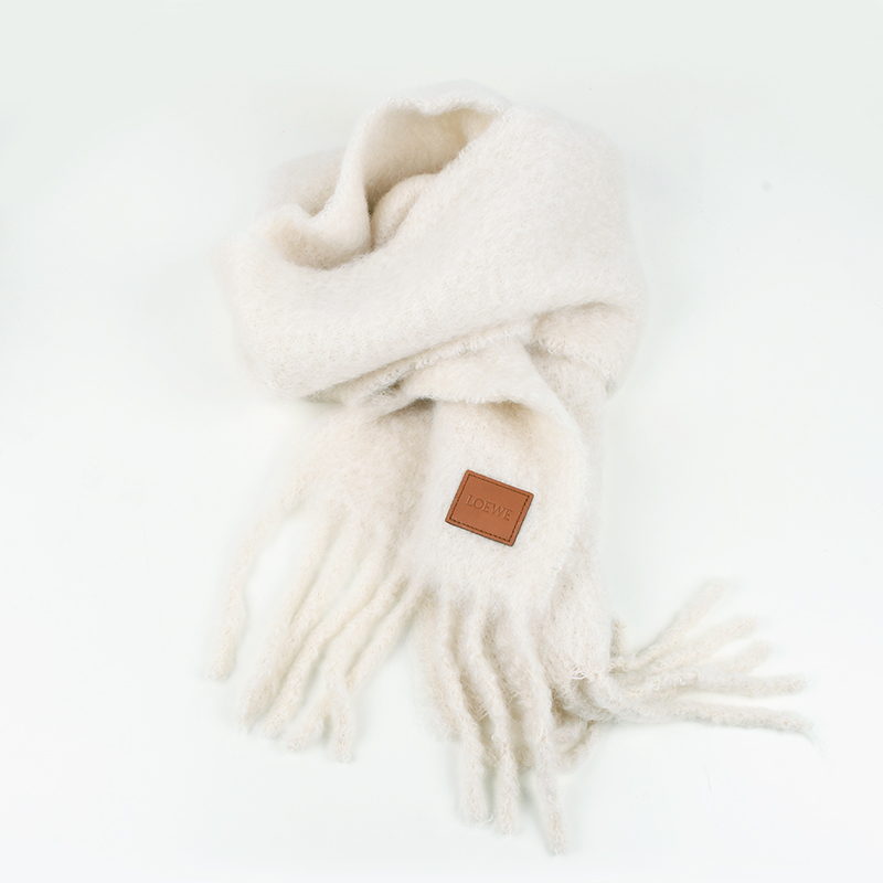 LOEWE ロエベ ロゴ ウールモヘアマフラー FSA6SS1X05 2100 イタリア正規(guī)品 新品