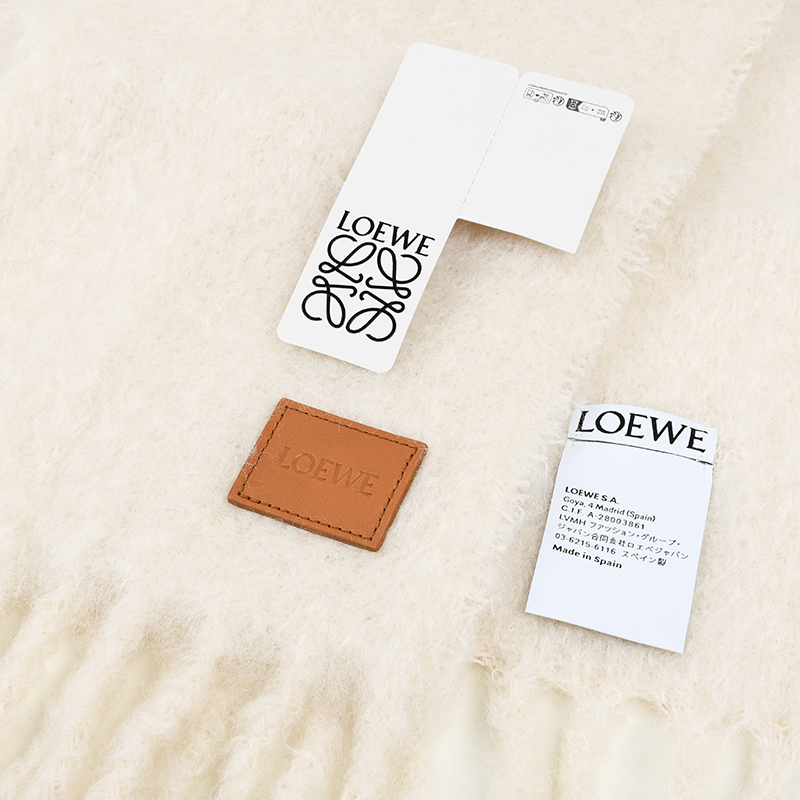 LOEWE ロエベ ロゴ ウールモヘアマフラー FSA6SS1X05 2100 イタリア正規(guī)品 新品
