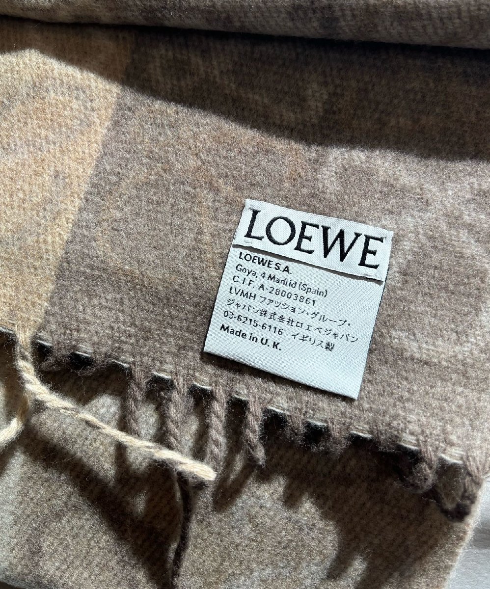 LOEWE ロエベ アナグラム スカーフ マフラー カシミヤ混 イタリア正規(guī)品 F810487 2112 新品