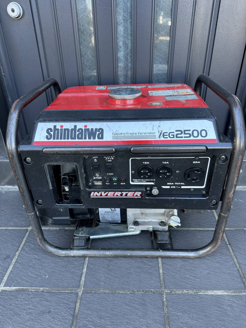 Yahoo!オークション - SHINDAIWA インバーター発電機 iEG2500 Yahoo!オークション - SHINDAIWA インバーター発電機 iEG2500